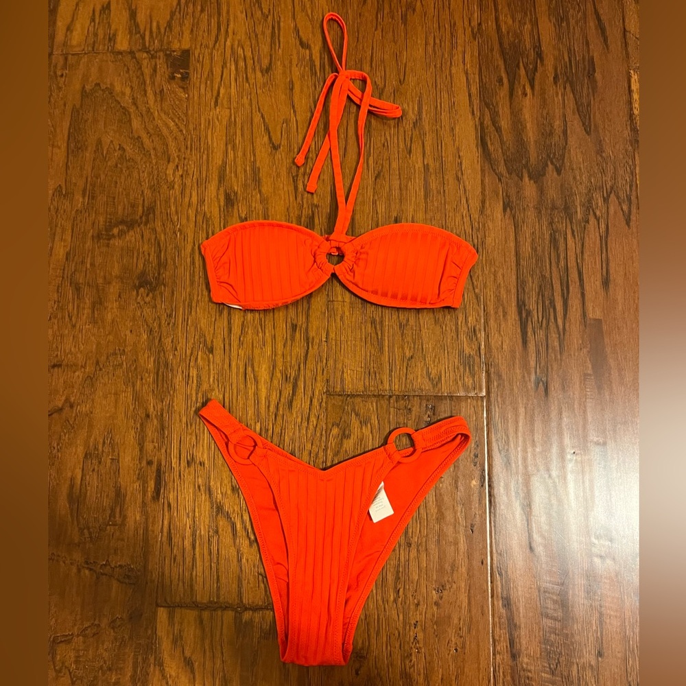 aerie red bikini